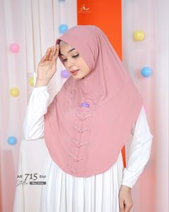 Hijab kerudung Khimar bergo daily pet antem Arrafi 715 STD terbaru