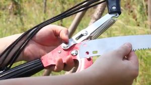 ด้ามสไลด์ ด้ามอลูมิเนียม ด้ามอเนกประสงค์ ยืดหดได้ ด้ามต่อกรรไกรตัดกิ่ง และอุปกรณ์อื่นๆ ความยาว 4.5 m