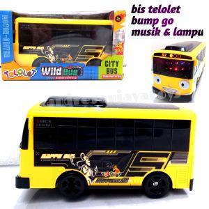 Mainan Bis Telolet Baterai Bump Go Musik Lampu no 1726-1D