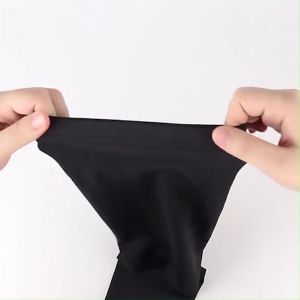 Sports Leg Sleeves (1 Pair) Long Compression Protection Sports Socks Sleeve Legs Brace Protection Wrap Knee High Black Plain Color for Running Football Basketball Travel Cycling Stretchable Support for Men & Women