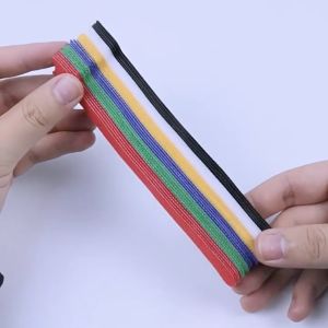 Dây quấn cáp sạc tai nghe chuột bàn phím cáp tín hiệu dây điện - Băng gai chống rối tiện dụng nhiều màu dài 12cm