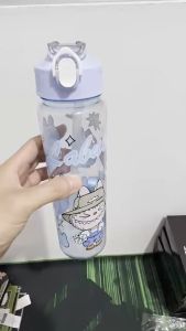 [happy snack] Viral Botol Minum Anak Lucu Karakter Boneka Labubu Free Sedotan BPA