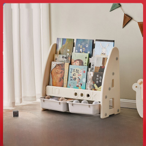 ชั้นวางของเล่นเด็กสไตล์เศรษฐกิจกล่องจัดเก็บหนังสือเด็กสําหรับศูนย์ดูแลเด็กและชั้นวางของในห้องสมุด