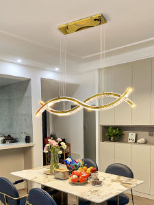 Crystal Dining-Room Lamp Chandelier Modern Light Luxury High-End Bar Dining Room Kitchen Island Creative Bench Internet Celebrity Dining Table in-Line Lamps