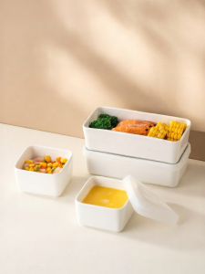 onlycook | Multipurpose Ceramic Square Steaming Bowl with Lid