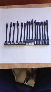 1PC USB A to Type-C Fast Charging Data Cable Straight/Up/Down/Left/Right Angled Flat Silicone  Soft Wire 10-100cm