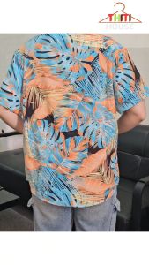 🌺เสื้อฮาวาย เสื้อสงกรานต์ เสื้อเชิ้ต ผู้หญิง ผู้ชาย เสื้อ ลายสุดชิค 🌿