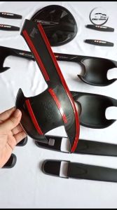 Paket Outer Cover Handle Pegangan Pintu Tank Cover Doorguard All New Rush 2023 GR SPORT Hitam Activo