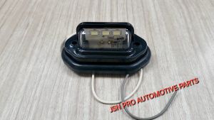 J102S13 12V USE 3 LED REAR TAIL LICENSE NUMBER PLATE BLACK LIGHTS LAMP TRUCK TRAILER WATERPROOF