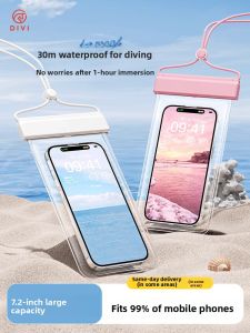 MONLEYTA | German Waterproof Phone Bag Touch Screen Swimming Floating Equipment Beach Thermal Bath Neck Strap Transparent Sealed Case