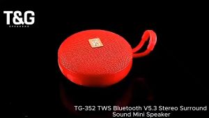 T&G TG-352 TWS Bluetooth V5.3 Stereo Surround Sound Speaker support TF Card USB FM Radio & Function