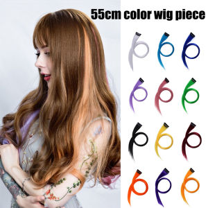 สีดำ คลิปหนีบผมสังเคราะห์ คลิปผมสาว (ผู้หญิง) มีผมต่อที่สวม