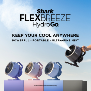[NEW ARRIVAL] Shark FlexBreeze HydroGo™ Portable Misting Fan - FA050SM
