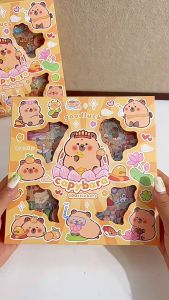 Hộp 100 tấm hình dán Capybara siêu dễ thương dùng để trang trí Toploader Sổ tay Bình nước Ốp đt