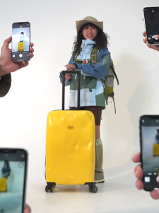 【SG】JUPITER FLY Concave-Convex Luggage Damaged Trolley Case for Women Internet Celebrity Suitcase