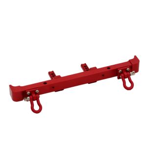 MN Model 1/12 MN128 Remote Control Crawler Metal Upgrade Kit Front And Rear Bumper Protectors With Tow Hook