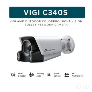 TP-Link VIGI C340S 4MP Outdoor ColorPro Night Vision Bullet Network Camera