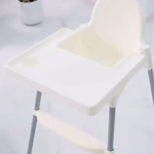 [SG Stock] WOODLES Baby High Chair IKEA-Style with Cushion Adjustable Height Detachable Tray Table Children Chair★Local Shipping and Support
