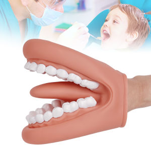 Dental Model Mighty Mouth Hand Puppet With Tongue Children Brushing Toy Speech Therapy Dentist Teaching Model Oral Training Tool