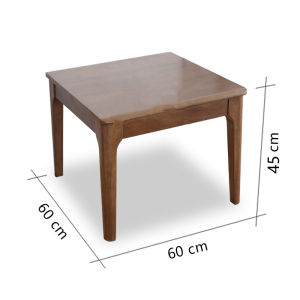 Solid Wood Square Table Long End Table Sofa Side Table Side Tea Table Minimalist Wooden Table Corner Table Movable Side Table Balcony Small Wooden Table