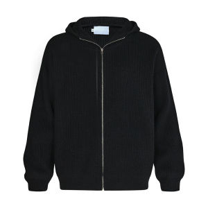 เสื้อสเวตเตอร์ถักแบบสวมหัวทรงหลวมสีเทาเข้มสไตล์อเมริกันย้อนยุคสำหรับผู้ชายและผู้หญิง เสื้อคลุมกันหนาวแบบสวมหัวทรงหลวม