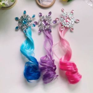 Bayar Di tempat - Curly Wave Hair Clip / Jepit Rambut Anak Extension / Rambut Palsu Warna Gradasi