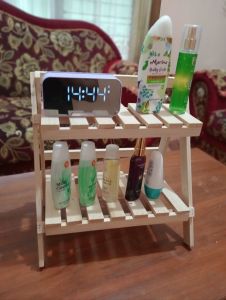 Rak kayu#rak lipat portable#rak bumbu#rak kosmetik#rak aksesoris#rak serbaguna#berkualitas