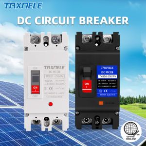 TAXNELE DC MCCB 2P 250A 200A 150A 125A 100A 600V 1000V DC Solar Molded Case Circuit Breaker Overload Protect Solar PV
