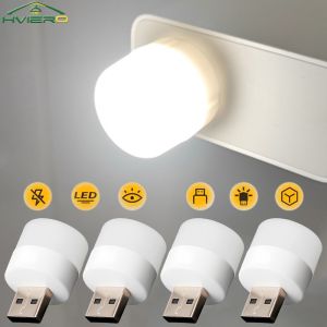 Computer Mobile Power For Round Night Room Dormitory Bedside Eye Protection Reading LED Lamp USB Plug Charging Small Book Light