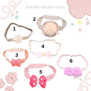 [PAKET HEMAT] [PAKET BUNDLING] IMPORT Bandana Bayi Perempuan Premium / Headband / Karet Rambut / Bando Bayi/Baby Headband/ Headwrap/Bandana Bayi/Aksesories Rambut Bayi/Aksesories Import Quality PHT31