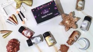 Renfio Metallic Pigment Powder 5 Colors Gold Mica Powder for Resin 6 X 20ml Metal Powder Resin Color Pigment Color Pigment for Epoxy Resin Kintsugi Polymer Clay Candle Dye