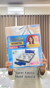 Bismillahshop Sprei Emilia Extra King 200x200 Double Karet