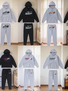 Trapstar Gradient Letter Khăn Đầu Hổ Thêu Lông Cừu Áo Hoodie Áo Nỉ Áo Sweatshirt Bộ Thể Thao Dành Cho Nam Và Nữ Thương Hiệu Tagkita