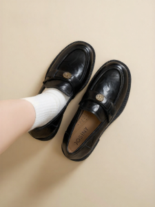 Josiny | Thick Sole Versatile British Style Womens Loafers