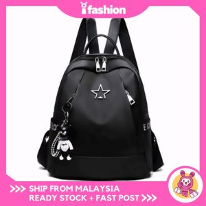 iFASHION 2034 READY STOCK Five-Pointed Star Backpack Student Versatile Backpack Casual Backpack