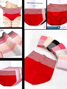 6Pcs Cotton High Waist Panty Women Plus Size Panties Antibacterial Breathable Underwear Ladies Comfortable Briefs