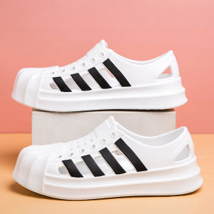 รองเท้าแตะแบบสวมสำหรับกลางแจ้งสำหรับผู้ชายในช่วงฤดูร้อน รองเท้าแตะแบบสวมส้นแบนแบบสวมสบายสำหรับชายหาดและกีฬา รองเท้าแตะแบบสวมสบายสำหรับวันหยุด