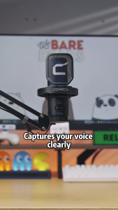 Wireless Microphone COMICA EJoy Uni Pro Gaming Microphone RGB Condenser Microphone Type C Microphone for PC iPhone Android