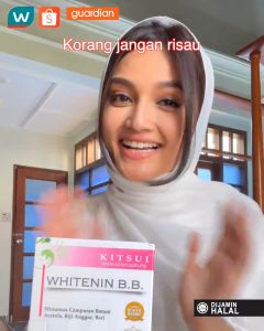 KITSUI Whitening BB  Oily skin Large pores black spots white spots proactive detox Halal