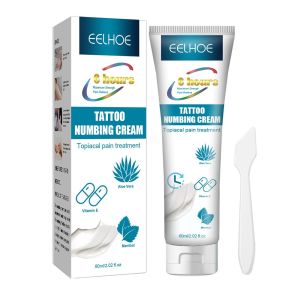 Eelhoe Tattoo Numbing Cream Before Painless Pain Relief Cream Temporary Tattoo Pain Healing Ointments For Body Art Makeup Eyebrow Lips Painless Pain Relief Reliever Cream Anesthetic Numbing Tattoo Cream Beauty Make Up（60ml）