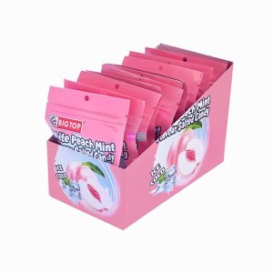 Malaysia Import Snacks Sweet and Sour Ice Cool Small Hard Candy Bigtop White Peach Mint Flavor Salty Candy Boxed 240G