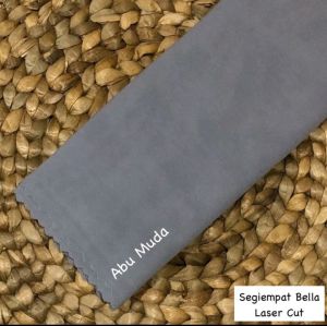 Hijab polos bella square lasercut/hijab instan pollycatton lasercut/