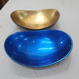 Dĩa thỏi vàng sơn mài cao cấp Thanh Bình Lê trưng bày bàn kệ chưng trái cây nhà cửa văn phòng quà tặng ý nghĩa