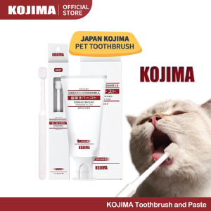KOJIMA 360° Pet Toothbrush Formula Dog Cat Oral Hygiene Microfiber Brush & Toothpaste Set