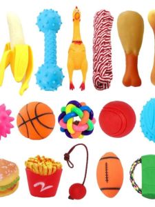 Pet Toy Chew Resistant Rubber Dog Toy Realistic Sound Training Supplies for Teeth Cleaning And Grinding for Medium to Small Dogs