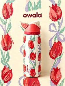 Owala UO Exclusive Tulip Bouquet FreeSip 32 oz (0.9L) Water Bottle