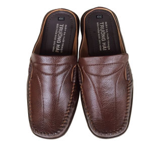 Dép nam bít mũi da bò cao cấp  THBM065