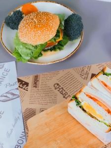 Greaseproof Paper Liner Wrapper for Burgers, Nachos & Fries