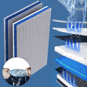 9 lớp Bộ lọc bể cá bể cá Bọt biển Không có keo Bọt bông sinh hóa Bông lọc nước bể cá Phụ kiện Bọt biển sinh học