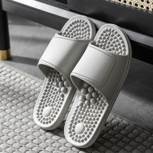 Mens Massage Slippers Soft Bottom Bathroom Home Indoor Slip-resistant Summer Sandals Foot Bottom Acupoint PVC Slippers